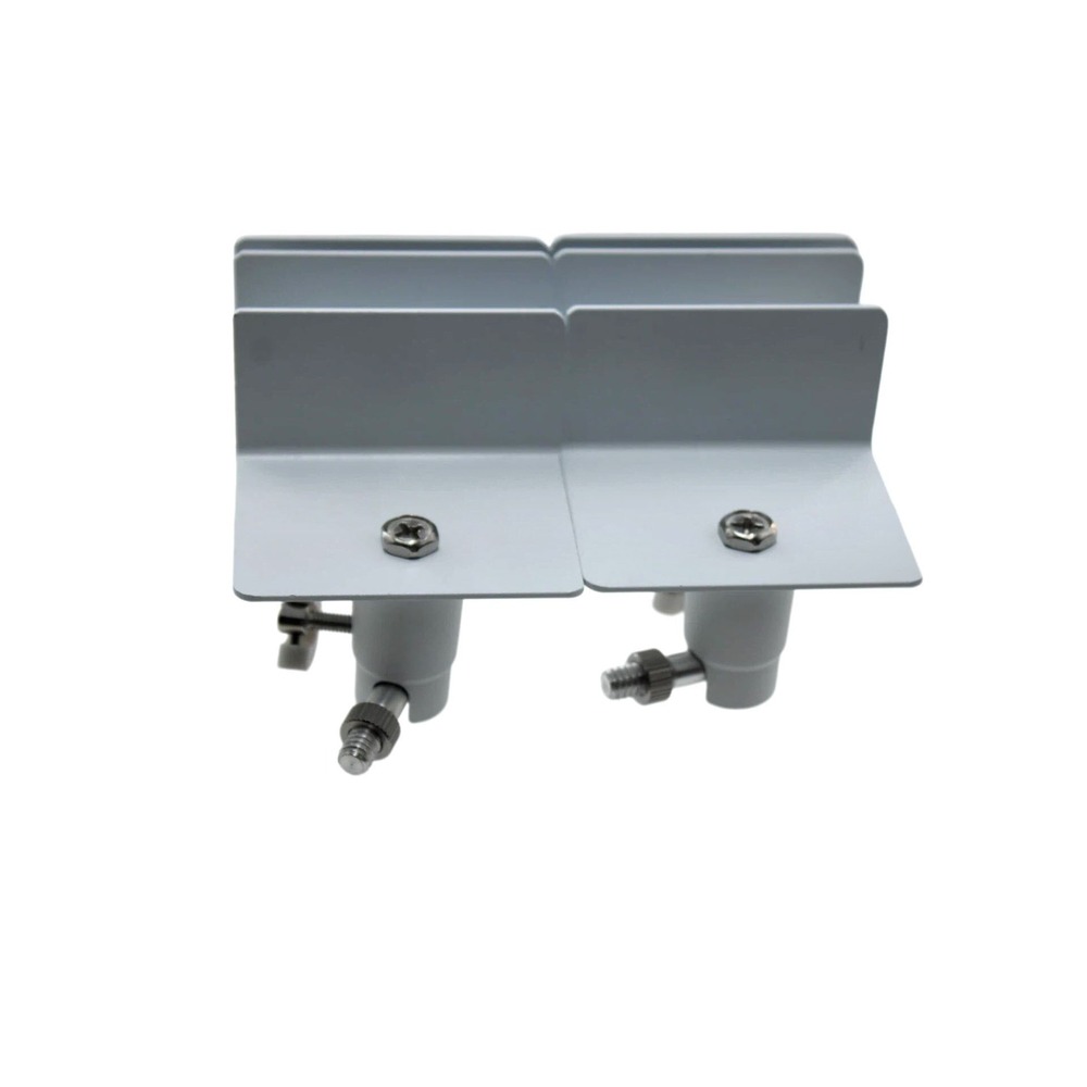 Universal Gutter Mount for Solar Panels White 2-Pack Adjustable Swivel Bracket